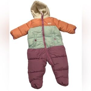 DKNY Multicolor Baby Snowsuit size 6/9 months